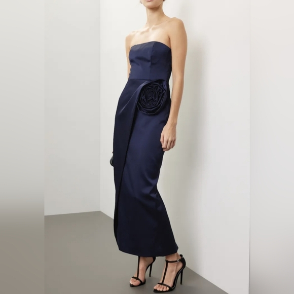 Ronny Kobo Collection Navy Strapless Dress - Picture 2 of 9